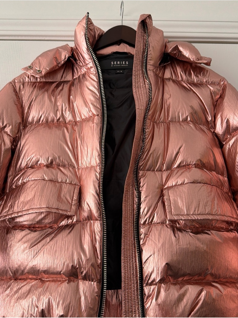 NB Series by Nicole Benisti Rose Metallic Puffer Jacket
